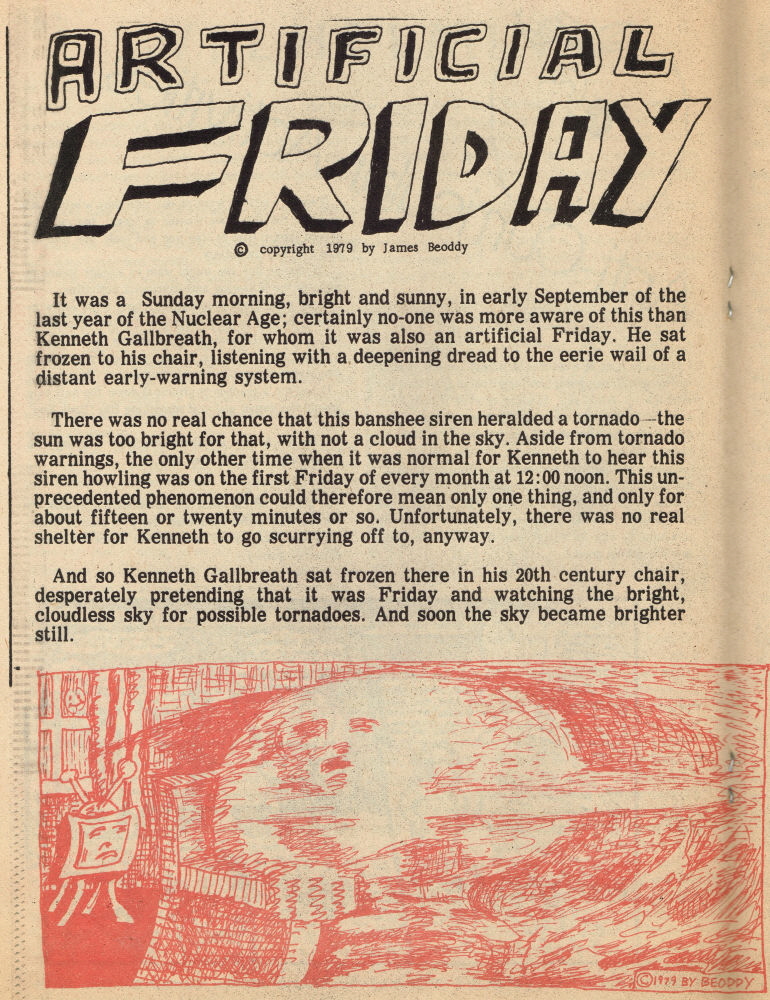 Subversive Scholastic November December 1979 - Artificia lFriday - Page 1