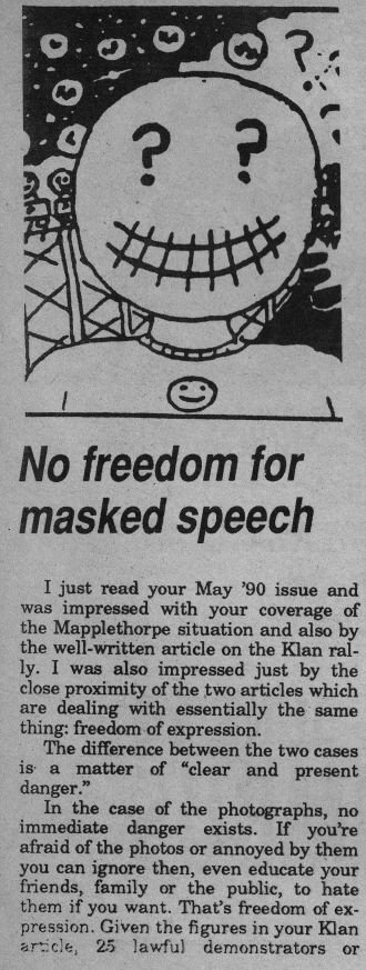 The Columbus Free Press - June 1990 - No Freedom - Page 1