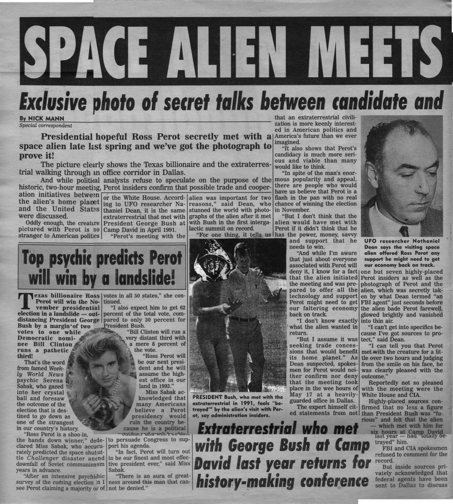 Weekly World News - July 14, 1992 - Left Page