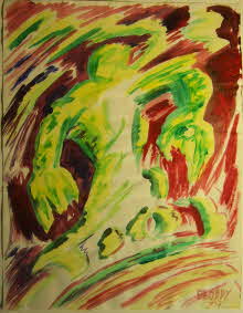 Thinned Acrylics Untitled 170