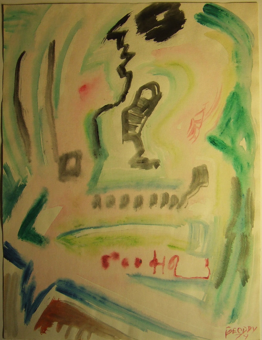 Thinned Acrylics Untitled 177